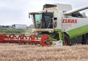 Mähdrescherarbeiten